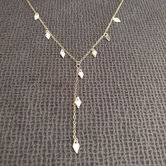 Choker style necklace with diamond♦ shaped accents - Picture 10 of 11